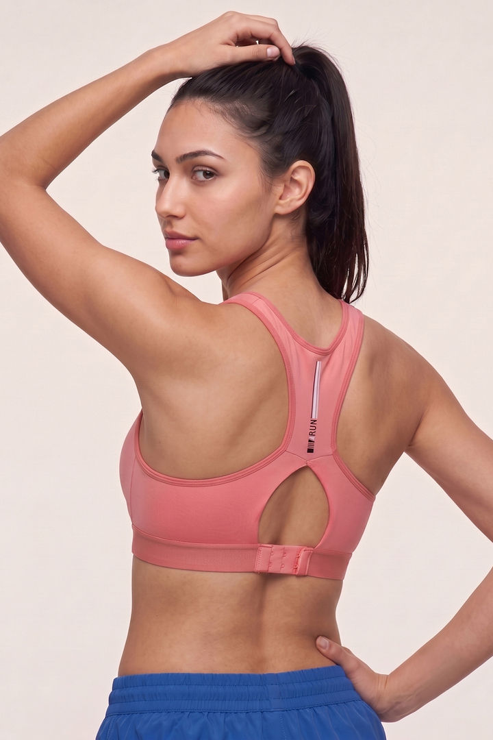 Zelocity High Impact Quick Dry Sports Bra - Tea Rose — image 4